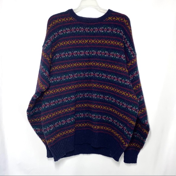 Vintage Ll Bean 0 Shetland Wool Sweater 
